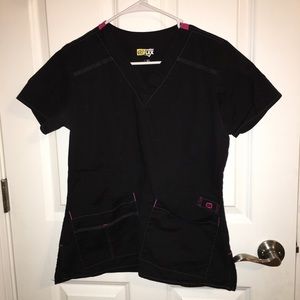 Black Wonderwink Scrub Top